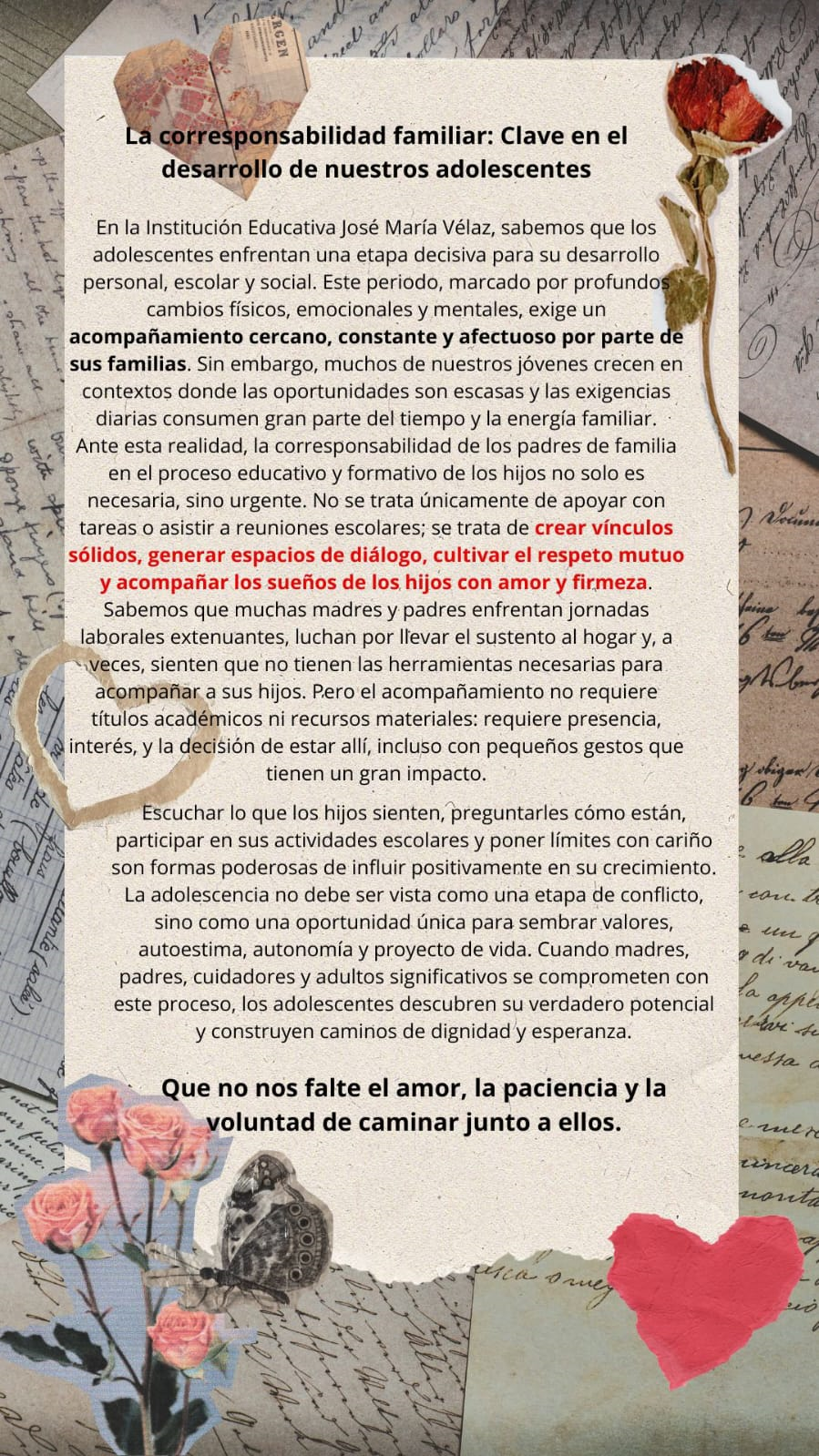 Infografía del Proyecto Escuela Familiar.