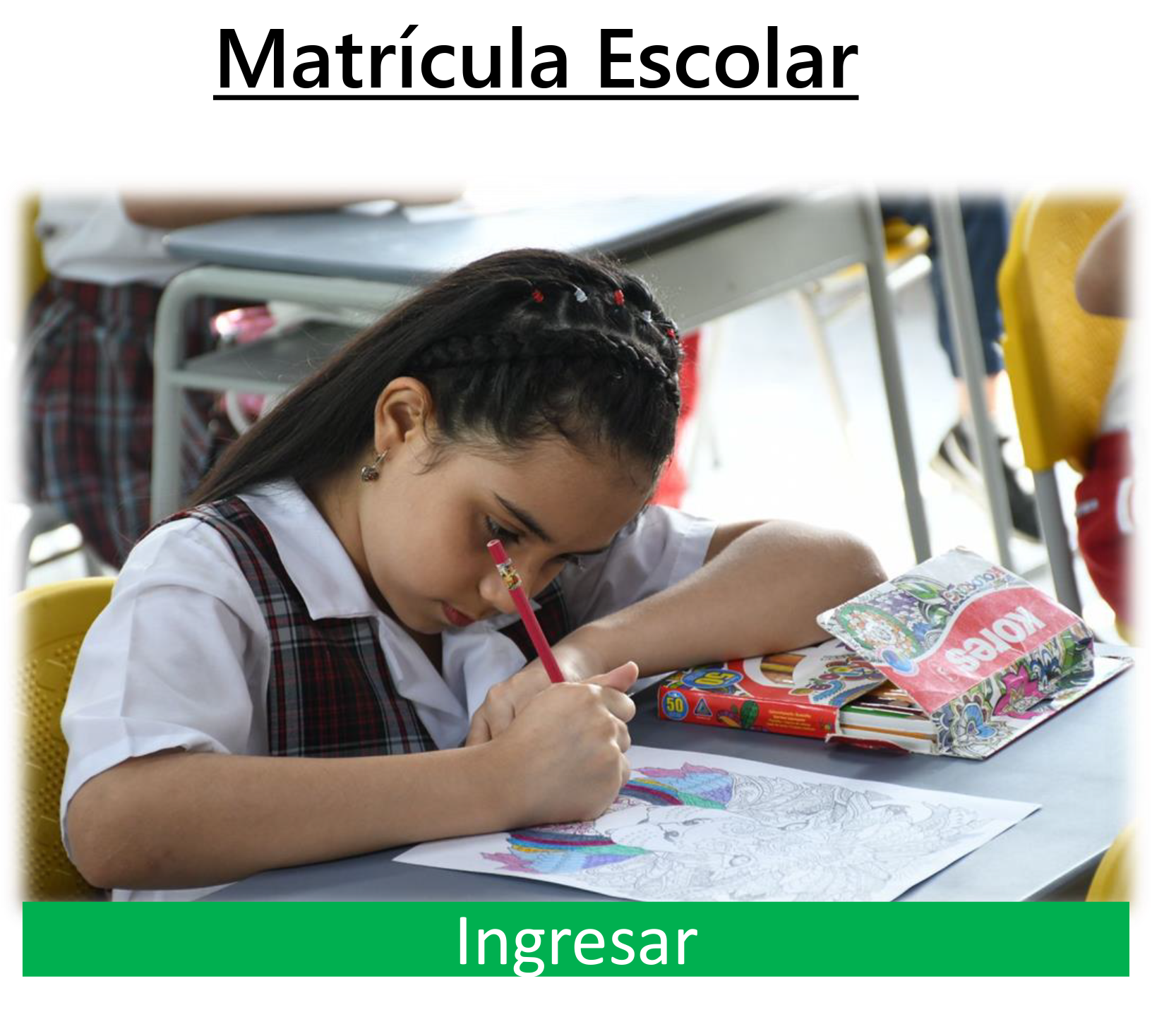 Matrícula Escolar - Ingresar