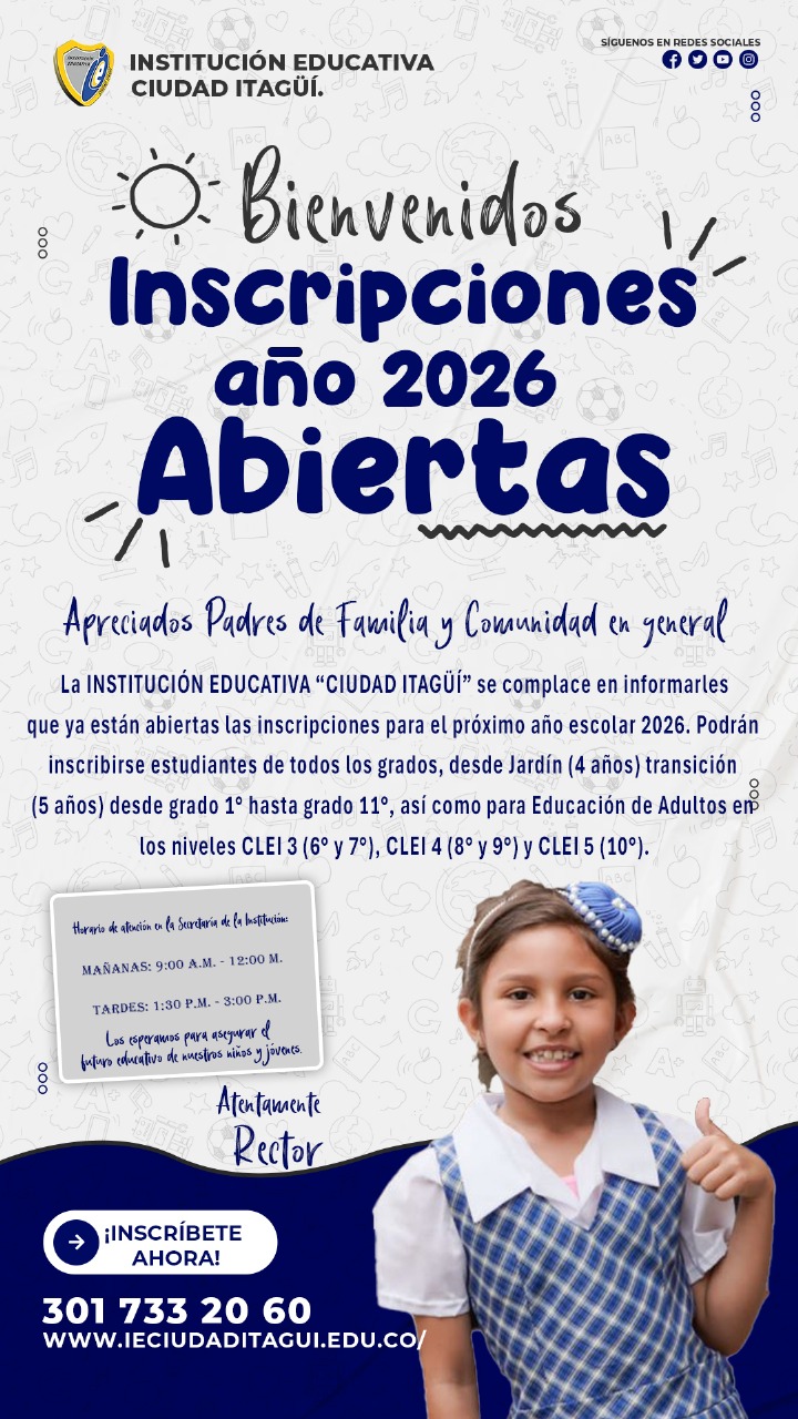Inscripciones abiertas 2026